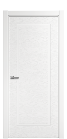 Дверь межкомнатная Плэйн 1 Цвет Белый Brash Покрытие Эмаль брашированная  Наличник L 75 Цена 43375
