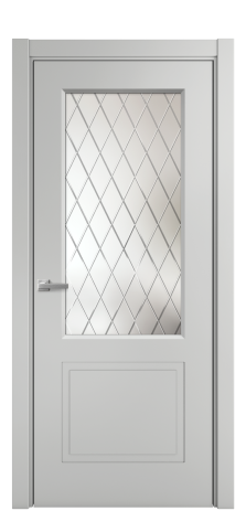 Дверь межкомнатная Plain 2 Цвет Телегрей Покрытие Эмаль  Наличник L 75 Цена 37325