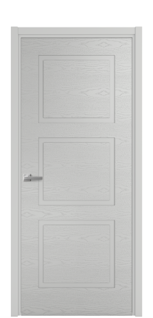 Дверь межкомнатная Плэйн 3 Цвет Телегрей Brash Покрытие Эмаль брашированная  Наличник L 50 Цена 43375