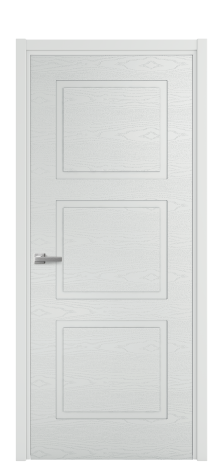 Дверь межкомнатная Plaine 3 Цвет Облачный Brash Покрытие Эмаль брашированная  Наличник L 50 Цена 43375