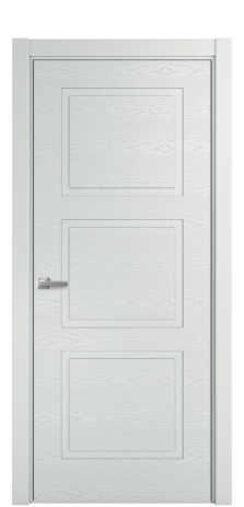 Дверь межкомнатная Plain 3 Цвет Облачный Brash Покрытие Эмаль брашированная  Наличник L 75 Цена 41675