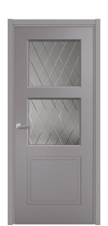 Дверь межкомнатная Plain 3 Цвет Ирис Покрытие Эмаль  Наличник L 50 Цена 41600