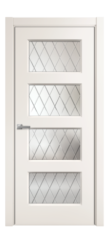 Дверь межкомнатная Plain 4 Цвет Молочный Покрытие Эмаль  Наличник L 75 Цена 37350