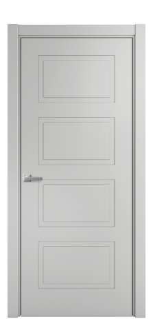 Дверь межкомнатная Plain 4 Цвет Телегрей Покрытие Эмаль  Наличник L 75 Цена 35775