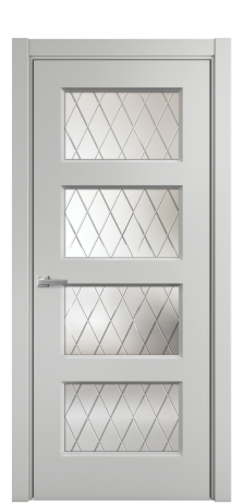 Дверь межкомнатная Plain 4 Цвет Телегрей Покрытие Эмаль  Наличник L 75 Цена 37350