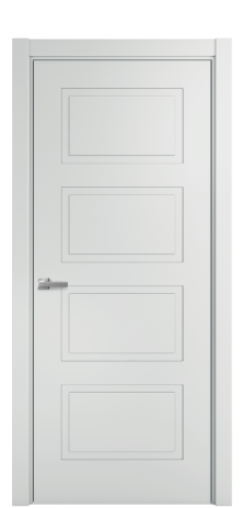 Дверь межкомнатная Plain 4 Цвет Облачный Покрытие Эмаль  Наличник L 75 Цена 35775