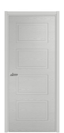 Дверь межкомнатная Plain 4 Цвет Телегрей Brash Покрытие Эмаль брашированная  Наличник L 50 Цена 46325