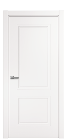 Дверь межкомнатная Bruno 2 Цвет Вайт Покрытие ПВХ SOFT (ПЭТ) Наличник L 75 Цена 26775