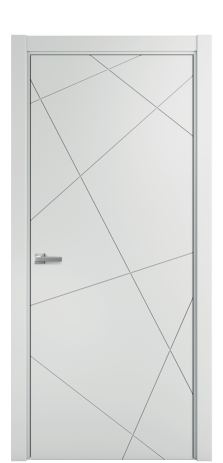 Дверь межкомнатная Twist 01 Цвет Облачный Покрытие Эмаль  Наличник L 75 Цена 35975