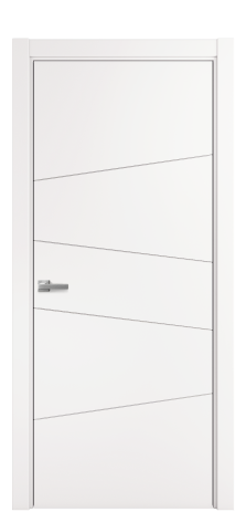 Дверь межкомнатная Twist 03 Цвет Вайт Покрытие ПВХ SOFT (ПЭТ) Наличник L 75 Цена 25825