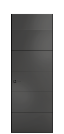 Дверь межкомнатная Линия 01 Цвет Антрацит Покрытие ЭМАЛИ Эмаль Наличник Скрытый короб хром Цена 40643