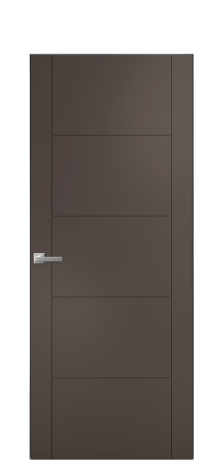 Дверь межкомнатная Linea 02 Цвет Коричневый Покрытие Эмаль  Наличник Скрытый короб хром Цена 40643