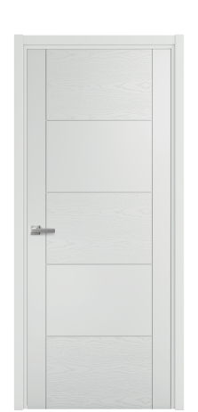 Дверь межкомнатная Linea 02 Цвет Облачный Brash Покрытие Эмаль брашированная  Наличник L 50 Цена 46325