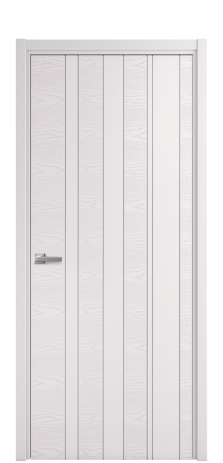 Дверь межкомнатная Lingo 02 Цвет Крем Brash Покрытие Эмаль брашированная  Наличник L 50 Цена 46325