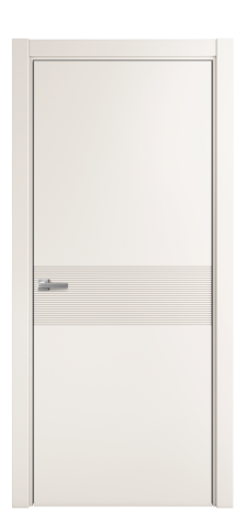 Дверь межкомнатная Mezzo 01 Цвет Молочный Покрытие Эмаль  Наличник L 75 Цена 38925