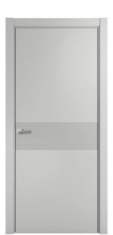 Дверь межкомнатная Mezzo 01 Цвет Телегрей Покрытие Эмаль  Наличник L 75 Цена 38925