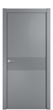 Дверь межкомнатная Mezzo 01 Цвет Гриджио Покрытие Эмаль  Наличник L 75 Цена 38925