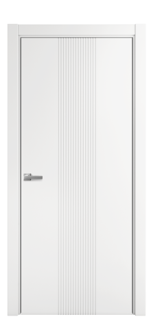 Дверь межкомнатная Меццо 11 Цвет Белый Покрытие Эмаль  Наличник L 75 Цена 42475