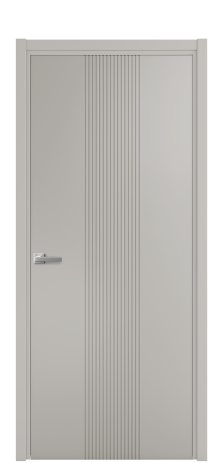 Дверь межкомнатная Mezzo 11 Цвет Серый Шелк Покрытие Эмаль  Наличник L 50 Цена 42625