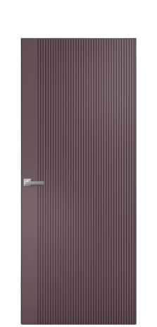 Дверь межкомнатная Mezzo 12 Цвет Лиловый Покрытие Эмаль  Наличник Скрытый короб хром Цена 43793