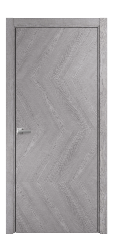 Дверь межкомнатная Unit 01 Цвет Дуб Кварц Покрытие Шпон натуральный  Наличник L 75 Цена 52800