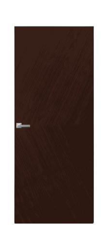 Дверь межкомнатная Юнит 03 Цвет Каштановый Орех Покрытие Шпон натуральный  Наличник Скрытый короб хром Цена 54850