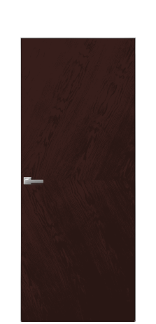 Дверь межкомнатная Юнит 03 Цвет Мореный Дуб Покрытие Шпон натуральный  Наличник Скрытый короб хром Цена 51850
