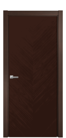 Дверь межкомнатная Юнит 04 Цвет Каштановый Орех Покрытие Шпон натуральный  Наличник L 75 Цена 58600