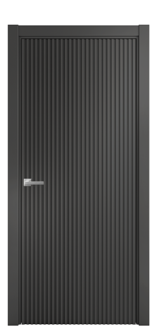 Дверь межкомнатная Сплайн Цвет Антрацит Покрытие Эмаль  Наличник L 75 Цена 60618