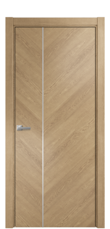 Дверь межкомнатная Unit Slot 10-111 Цвет Дуб Светлый Покрытие Шпон натуральный  Наличник L 75 Цена 53800