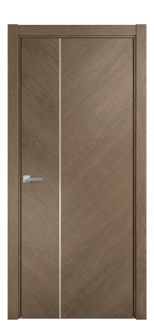 Дверь межкомнатная Unit Slot 10-111 Цвет Дуб Мускат Покрытие Шпон натуральный  Наличник L 75 Цена 53800