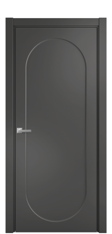 Дверь межкомнатная Anse 1 Цвет Антрацит Покрытие Эмаль  Наличник L 75 Цена 47325