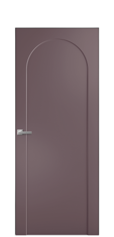 Дверь межкомнатная Anse 2 Цвет Лиловый Покрытие Эмаль  Наличник Скрытый короб хром Цена 63200