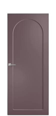 Дверь межкомнатная Anse 3 Цвет Лиловый Покрытие Эмаль  Наличник Скрытый короб хром Цена 63200