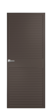 Дверь межкомнатная Space 02 Цвет Коричневый Покрытие Эмаль  Наличник Скрытый короб хром Цена 51143