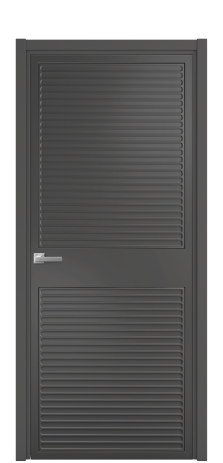 Дверь межкомнатная Space 02 Цвет Антрацит Покрытие Эмаль  Наличник L 50 Цена 51168