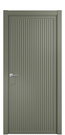 Дверь межкомнатная Space 12 Цвет Зеленый Покрытие Эмаль  Наличник L 75 Цена 47325