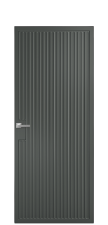 Дверь межкомнатная Space 12 Цвет Пихтовый Покрытие Эмаль  Наличник Скрытый короб хром Цена 63200