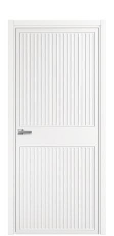 Дверь межкомнатная Space 22 Цвет Белый Покрытие Эмаль  Наличник L 50 Цена 44865