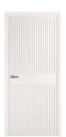 Дверь межкомнатная Space 22 Цвет Молочный Покрытие Эмаль  Наличник L 50 Цена 52175