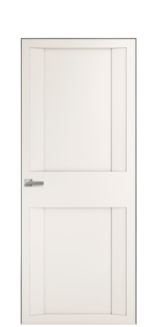 Дверь межкомнатная Podio 01 Цвет Молочный Покрытие Эмаль  Наличник Скрытый короб хром Цена 85850