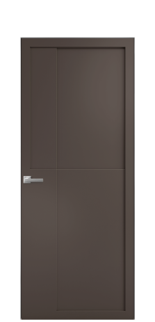 Дверь межкомнатная Podio 02 Цвет Коричневый Покрытие Эмаль  Наличник Скрытый короб хром Цена 85850