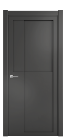 Дверь межкомнатная Podio 02 Цвет Антрацит Покрытие Эмаль  Наличник L 75 Цена 69975