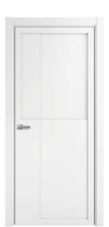 Дверь межкомнатная Podio 02 Цвет Белый Покрытие Эмаль  Наличник L 75 Цена 58745