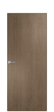 Дверь межкомнатная Porte 39-00 Цвет Дуб Мускат Покрытие Шпон натуральный вертикаль Наличник Скрытый короб хром Цена 38338