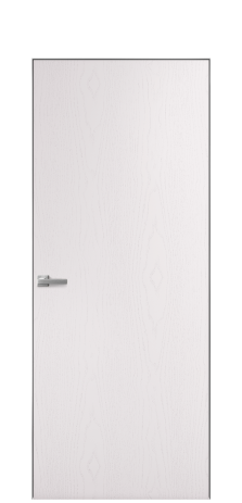Дверь межкомнатная Porte 39-00 Цвет Ясень Крем Покрытие Шпон крашеный вертикаль Наличник Скрытый короб хром Цена 38000