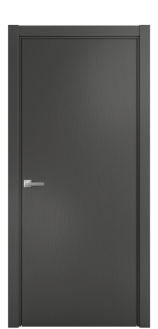 Дверь межкомнатная Porte 39-00 Цвет Ясень Антрацит Покрытие Шпон крашеный вертикаль Наличник L 75 Цена 37900