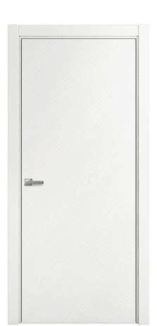 Дверь межкомнатная Porte 39-00 Цвет Ясень Белый Покрытие Шпон крашеный диагональ Наличник L 75 Цена 43688