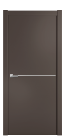 Дверь межкомнатная Slot 10-001 Цвет Коричневый Покрытие Эмаль  Наличник L 75 Цена 44028