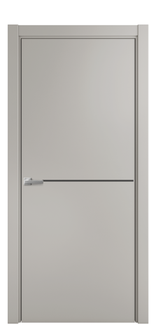 Дверь межкомнатная Slot 10-001 Цвет Серый Шелк Покрытие Эмаль  Наличник L 75 Цена 42675